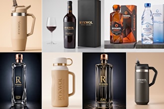 design 3d glass beverage bottle 3d supplement bottle cad model 3d food packaging