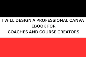 design a professional canva ebook for coaches and course creators