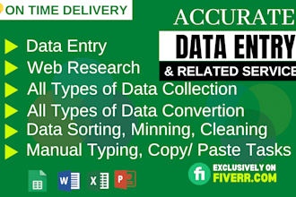 do data entry work for your business or company