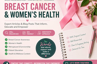 write authentic breast cancer and women s health articles