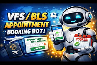 build booking bot,vfs appointment bot, appointment bot,vfs bot, telegram bot
