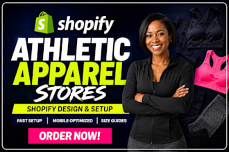 build shopify athletic store and fitness brand website development
