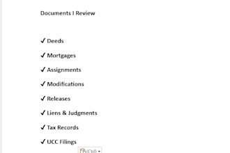 review and qc title and mortgage documents