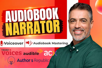 be audiobook male narrator for romance fantasy, master acx audible audiobook