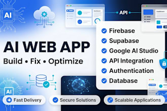fix vibe coded ai web app with firebase and ai studio
