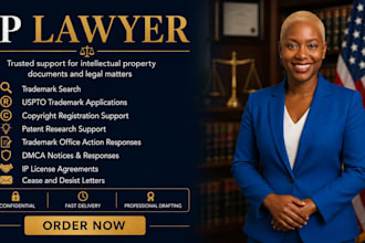 be your IP lawyer for trademark, copyright, and patent matters