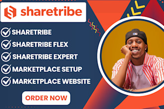 build sharetribe flex marketplace website, sharetribte setup and mvp