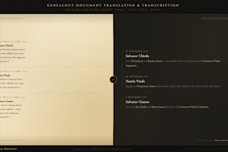 translate and transcribe your old genealogy document
