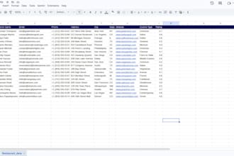 scrape any website into clean CSV or excel