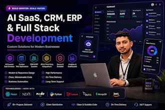 develop ai integrated web application or saas