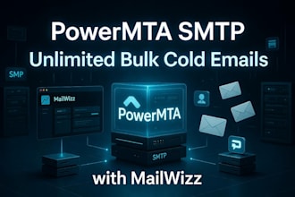do powermta smtp server to send unlimited bulk cold emails with mailwizz