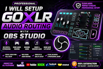 setup goxlr audio routing with obs studio