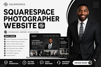 build squarespace photography website squarespace website development