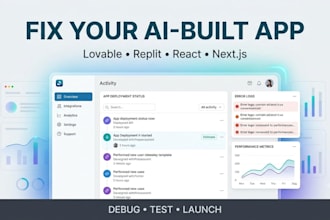fix and launch your lovable or replit web app
