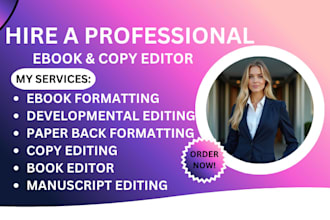 copy edit book editor book formatting and paperback