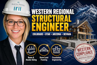 do structural design calculations for co ut az nv permit plans