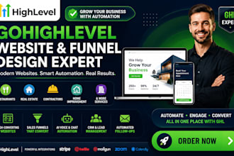 build gohighlevel restaurant website ghl real estate website highlevel crm setup