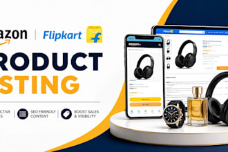 do professional amazon and flipkart product listing optimization and SEO content