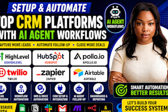 setup gohighlevel hubspot apollo io zapier twilio ai agent airtable automation