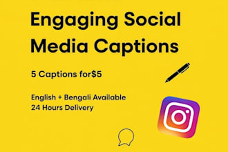 write engaging social media captions for your brand