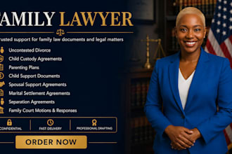 prepare uncontested divorce papers and marital settlement agreements
