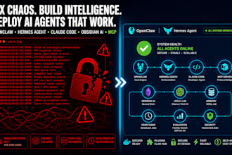setup, build, deply hermes agent openclaw mcp claude code obsidian ai docker