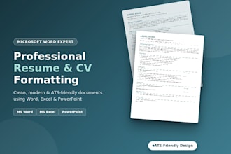 do microsoft word, excel, powerpoint, PDF conversion, formatting and data