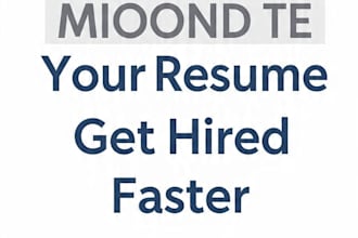 lwill proofread your resume and cover letter