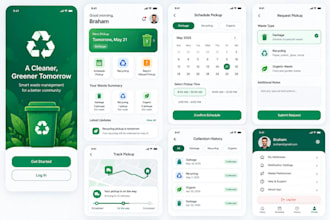 build a waste management app for resident garbage pickup and recycling