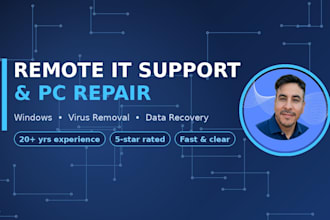 fix your computer problems remotely as your IT tech support