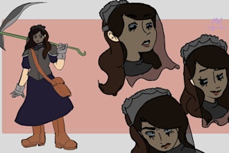 create original character designs for your book or web series