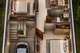 layout planning and 2d arial views