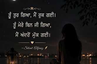gig write original punjabi shayari, quotes and captions