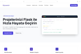 develop a modern python flask web application and portfolio starter kit