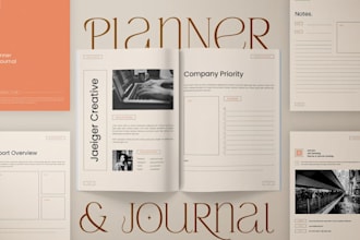design hyperlinked digital planner, goodnotes daily monthly planner and journal