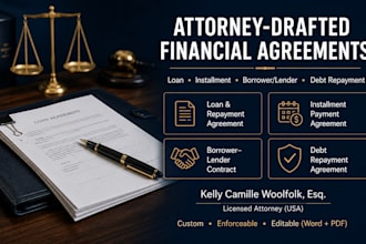draft a legally enforceable debt repayment agreement