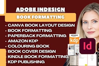adobe indesign book formatting, book typesetting, kindle ebook design, fillable