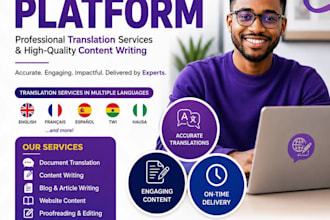 translate any language accurately and professionally