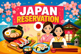 make a restaurant reservation in japan for you