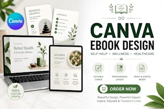do canva selfhelp personal growth ebook guide healthcare wellness ebook template