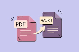 retype PDF files to word files