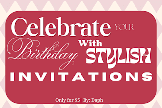 design custom digital invitations in canva for birthday