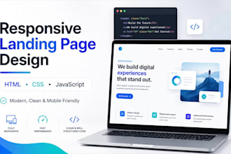 create a responsive landing page