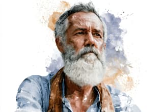 do watercolor portrait art, watercolor painting