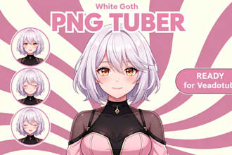 create custom pngtuber vtuber model twitch chibi streaming avatar