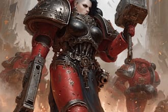 design your custom warhammer 40k space marine character