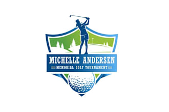 design looking fun unique charity golf tournament logo