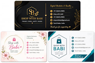 create a beautiful business card for your business