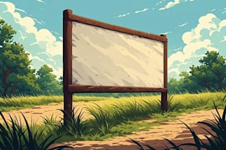 create a billboard, yard sign, signage, signboard, or banner ads