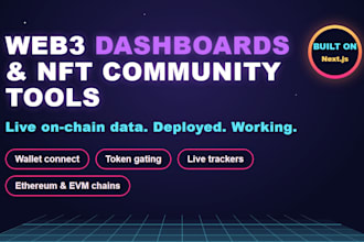 build a dashboard or tracker website for your nft community